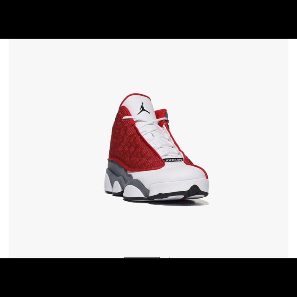 Retro Jordan 13’s worn once still has box Gym Red white and Grey